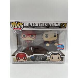 Funko Pop! Heroes: DC Justice League -The Flash and Superman 2018 Fall Exclusive